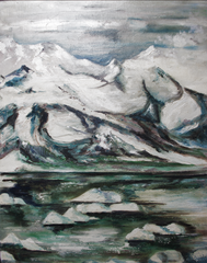 St Gothard's Glacire, melting ice floes